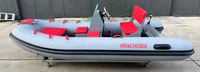 Bateau pneumatique rigide à coque en aluminium RHIB RIB, PVC, capacité 5 personnes, 10,8 pieds, avec cabine de luxe pour la navigation en haute mer, fabriqué en Chine, logo personnalisé