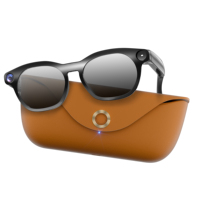 Lunettes intelligentes CY03 Max AI de qualité supérieure avec enregistrement photo et vidéo, assistant de traduction en temps réel et étui de chargement