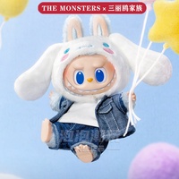Nouvelle Arrivée Original pop Mart labubu the MONSTERS Hello Kitty et ses Amis Série Pendentif en Vinyle Peluche Mignonne Boîte Mystère pour Filles