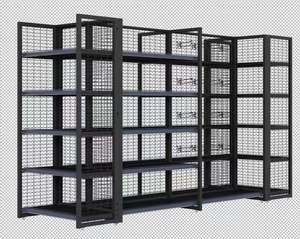 Étagère de présentation en acier robuste pour la vente au détail, rayonnage métallique pour supermarché, présentoir pour épicerie - Product Image 1