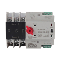 Commutateur de transfert automatique Q3-125X 3P PC Rail DIN pour onduleur solaire photovoltaïque ATS, interrupteur intelligent double alimentation 125A certifié CE 10kA