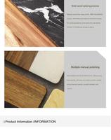 Sous-verres en marbre sur mesure, sous-verres ronds et carrés en bois pour boissons, sous-verres en marbre et en bois d'acacia
