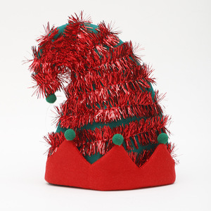 SYH1036 Sombrero <span class=keywords><strong>de</strong></span> Navidad <span class=keywords><strong>de</strong></span> fieltro con luz LED festiva para niños para fiestas <span class=keywords><strong>de</strong></span> vacaciones Playa Pesca Aventuras al aire libre Nochevieja - Product Image 5