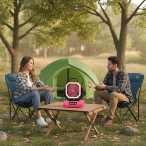 Ventilador de Camping Recargable F6S con Luz LED de 10000mAh, 4 Velocidades, Temporizador, Portátil, con Certificado KC para Batería, para Refrigeración en Exteriores - Product Image 1