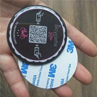 Menú táctil inteligente NFC personalizado de 60mm con código QR para restaurante