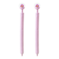 Stylo Gel 3D Fleur Mignonne Effet Dôme, Pointe Bille 0,5 mm, Couleurs Macaron, Style Kawaii pour Étudiantes, Idéal pour Écriture et Signature