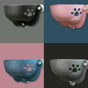 Caverna per gatti al coperto in stile ciambella con superficie quadrata in feltro amaca letto per gatti e <span class=keywords><strong>Tunnel</strong></span> per animali domestici - Product Image 2