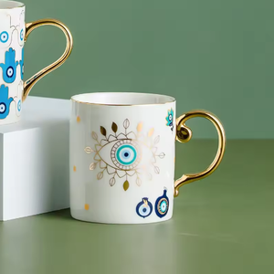 Taza de Porcelana Ojo del Diablo - Diseño Personalizable, Reutilizable, Apta para Alimentos, Apta para Microondas y Lavavajillas, para Regalos Empresariales - Product Image 5