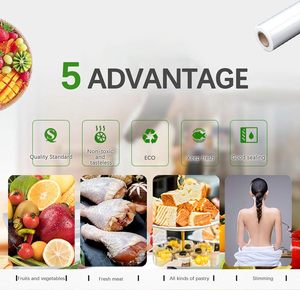 HuamaohengchunHousehold Reusable Refillable <b>Plastic</b> Wrap Dispenser with <b>Slide</b> Cutter, Food Wrap Stretch Clear Cling Wrap - Product Image 5