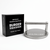 Presse à gril en acier inoxydable 304 robuste, outil de barbecue de qualité commerciale, presse à viande pour saisir et cuire, presse à steak