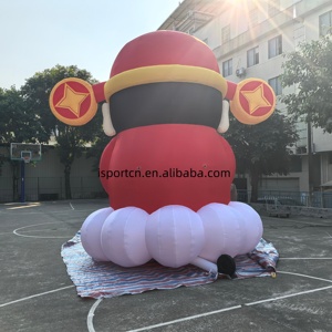 Géant Dieu de la richesse gonflable avec lumière led personnalisé événement de vacances promotionnel gonflable dessin animé pour la fête du printemps - Product Image 4