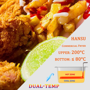 หม้อ<span class=keywords><strong>ทอด</strong></span>ไฟฟ้า New Hansu รุ่น Deep Fryer วัสดุชั้นในทำจากเหล็ก 304 พร้อมลวดลาย  ควบคุมอุณหภูมิได้สองระดับ  แบบหม้อเดียว ประหยัดน้ำมัน สำหรับใช้ในครัวเรือน - Product Image 4