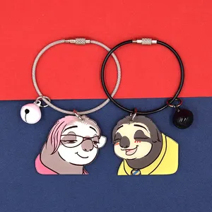 Kawaii chat clair résine acrylique personnalisé porte-clés porte-clés porte-clés dessin animé porte-clés