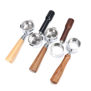 <span class=keywords><strong>Mango</strong></span> de Repuesto para <span class=keywords><strong>Cafetera</strong></span> <span class=keywords><strong>Delonghi</strong></span>, Aleación de 51 mm, Sin Fondo, Modificado, de Tres Orejas, de Dos Orejas, de Acero Inoxidable, Ergonómico - Product Image 3