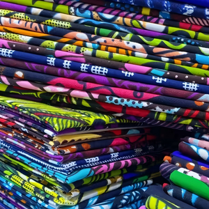 Tissu africain <span class=keywords><strong>en</strong></span> coton ciré de 6 yards, tissu Ankara, matériaux de couture de style Ghana et Nigéria - Product Image 4