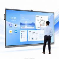 Prix d'usine, écran tactile 4K 65 75 85 108 pouces, logiciel multilingue, téléviseur intelligent LCD, tableau blanc interactif