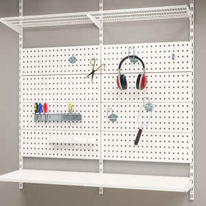 Panneau de <span class=keywords><strong>rangement</strong></span> mural multifonctionnel à fentes <span class=keywords><strong>pour</strong></span> garage, panneau perforé en acier <span class=keywords><strong>pour</strong></span> <span class=keywords><strong>rangement</strong></span> mural sur rail - Product Image 1