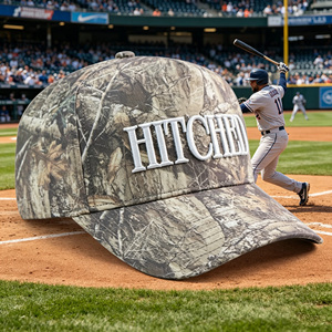 HBA54 <strong>Camo</strong> Pattern Embroidered Baseball <strong>Cap</strong> 5 Panel Unisex Hunting Wedding Outdoor OEM Wholesale Hat - Product Image 1