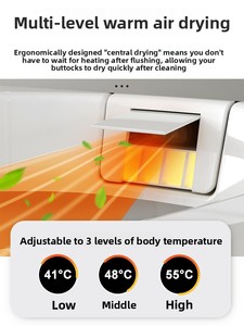 Inodoro Inteligente Geométrico Negro Mate con Asiento Calefactado, Lavado con Agua Caliente Instantánea y Operación sin Contacto, Diseño Único en Forma de Diamante K3 - Product Image 2