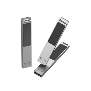 Nieuwe Stijl Mini Metaal 1Gb Naar 256Gb Usb Flash Drive 2.0 Interface Met Verlichting Logo