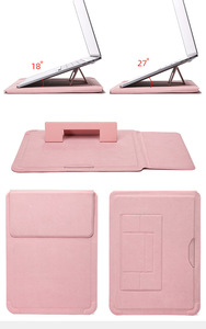 Funda Protectora para Portátil de Cuero PU Impermeable con Soporte y Alfombrilla para Ratón para <span class=keywords><strong>Macbook</strong></span> <span class=keywords><strong>Air</strong></span> 11 13 Pro 15 Pulgadas - Diseño Moderno - Product Image 2
