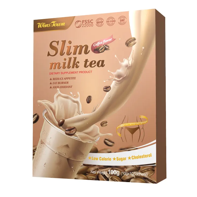 slim milk tea with coffee flavor natural slimming weight loss Instant coffee Meal Replacement Powder fit weight