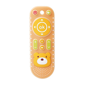 Offre Spéciale drôle de qualité alimentaire Silicone doux à mâcher réutilisable bébé anneau de dentition jouet hochet sucette TV télécommande <span class=keywords><strong>soulager</strong></span> <span class=keywords><strong>les</strong></span> <span class=keywords><strong>dents</strong></span> - Product Image 1