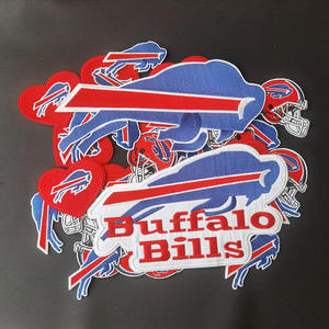 ป้ายทีมฟุตบอลรูปควายออกแบบได้ตามต้องการแผ่นเหล็กปักลายรูปทีมกีฬาของโค้ชมาร์วี่ Levy - Product Image 4