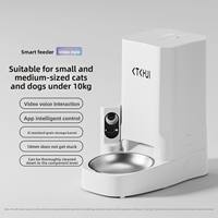 Distributeur de nourriture intelligent portable pour chiens et chats, caméra ultra-grande définition à objectif grand angle, prise en charge de l'application, étanche