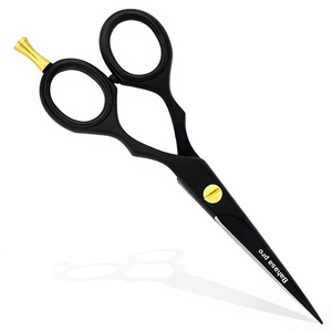Ciseaux de coiffure professionnels en acier inoxydable, lame tranchante, pour droitiers, ciseaux de barbier à long manche, fournisseur OEM ODM - Product Image 1