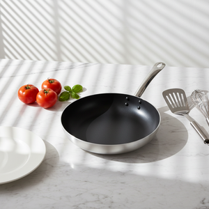 3mm Aluminum <strong>Fry</strong> <strong>Pan</strong> with Stainless Steel Handle Induction Compatible Non-Stick <strong>Oven</strong> Safe <strong>for</strong> Home Cooking in Multiple Sizes - Product Image 2