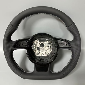 <span class=keywords><strong>Volante</strong></span> de cuero completamente perforado personalizado para <span class=keywords><strong>Audi</strong></span> RS3 RS4 RS5 A1 A3 <span class=keywords><strong>A4</strong></span> B9 A5 A6 A7 A8 S3 S4 S5 Q3 Q5 Q7 - Product Image 2