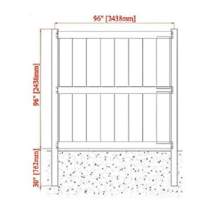 لوس أنجلوس شعبية في الهواء الطلق مقاومة للماء مقاومة للأشعة فوق البنفسجية تعفن أبيض الخصوصية الكاملة الفينيل السياج - Product Image 2