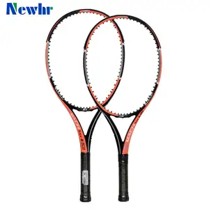 Professional Custom Quality Black Orange Design Your Own Logo Carbon Children Tennis Rackets