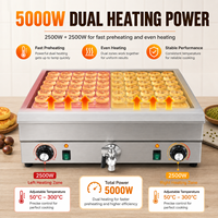 Nouvelle crêpière électrique en acier inoxydable, idéale pour la cuisson des châtaignes, la pâtisserie et la préparation de petits pains frits.