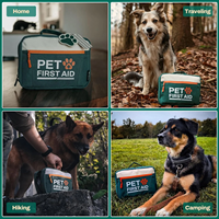 Trousse de premiers soins pour animaux de compagnie Ori-Power, fournitures médicales d'urgence pour chiens et chats, essentiels de sécurité pour les voyages et la maison