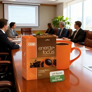 Suplemen makanan kopi instan bubuk kopi hitam Protein instan minuman suplemen Herbal kafein - Product Image 3