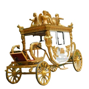 Fabricant de calèches royales classiques européennes / calèches royales à chevaux blancs, chariot à quatre roues de luxe pour mariage, chariot à chevaux à vendre - Product Image 1