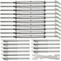 1/8 matériel de tendeur de swage UNIQUEMENT pour poteau en métal montage mural poteau d'angle 180 escalier de pont à angle réglable T316