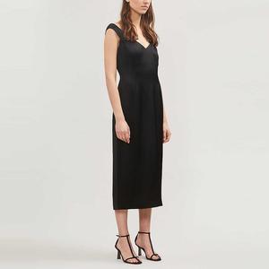 Nuevos productos europeo y americano de mujeres con cuello en V sexy sin mangas cintura vestido de <span class=keywords><strong>mujer</strong></span> - Product Image 1