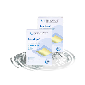 ผ้าพันแผลป้องกันขนาด 4 x 4 ซม. สำหรับดูแลแผลเป็น ผลิตจากวัสดุที่นุ่ม ระบายอากาศได้ดี พร้อมชั้นดูดซับ และใช้งานง่าย สำหรับใช้ที่บ้านและคลินิก - Product Image 1