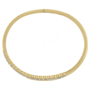 Pulsera de Joyería Chapada en Oro de 14K y 18K con Circonita Blanca, Brazalete Ajustable con Diseño de Serpiente y Circonitas Cúbicas Finas para Mujer, Pulsera Plateada para Mujer - Product Image 6