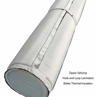 Système de conduits d'air en tissu composite caoutchouc-plastique isolé, flexible, pour ventilation CVC, isolation thermique, fabrication directe usine, OEM