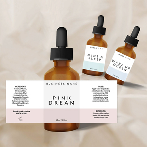 Tùy chỉnh dính 10ml 20ml 30ml <span class=keywords><strong>50ml</strong></span> chai bao bì Nhãn dán nhãn cho tinh dầu ô liu chai - Product Image 4