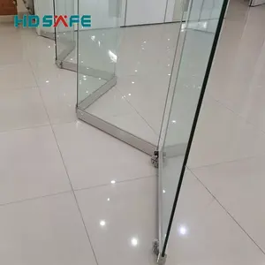 Indoor Glijdende Opvouwbare Aluminium Bifold Deur Scheidingswand Glazen Patio Vouwglas Bi-Fold Accordeondeur