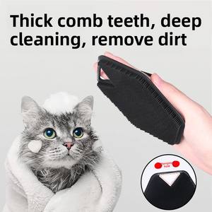 Cepillo de Baño para Mascotas de Plástico, Herramienta de Masaje y Belleza para Perros y Gatos - Product Image 3