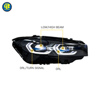 Phare de voiture YU GUANG pour BMW 330i G20, phare LCI 2023 2025, mise à niveau de la lampe avant, phare laser BMW G20, DRL jaune et blanc
