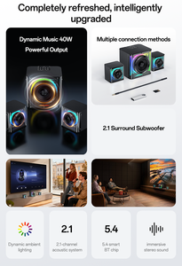 Yesido bt5.4 40W có dây/không dây chế độ kép nhiều phương pháp kết nối 2.1 kênh RGB BT loa không dây ysw41 - Product Image 3