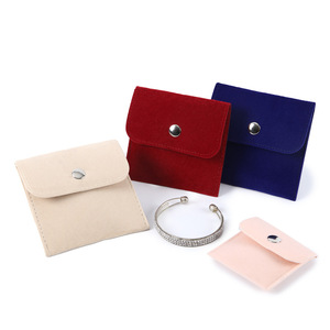 Bolsas de Franela para Joyería, con Cierre de Botón, Pequeñas y Elegantes, Personalizables, Venta al Por Mayor - Product Image 2