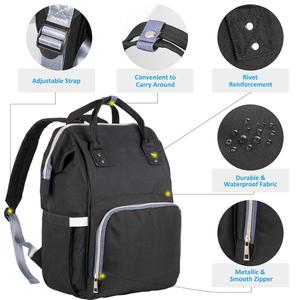 Mochila <span class=keywords><strong>Land</strong></span> para pañales, mochila multifuncional de gran capacidad para madre, maternidad, <span class=keywords><strong>bolso</strong></span> de pañales para bebé, bolsa de viaje para el cuidado a prueba de agua - Product Image 2